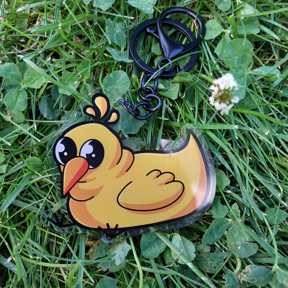Gilbert the Chicken Keychain